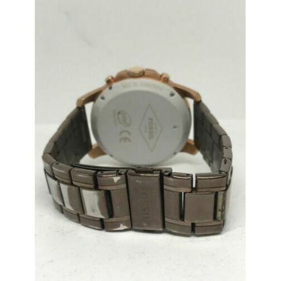 Fossil Q Men's Watch Chronograph Smartwatch Tracker Brown Bracelet NDW1 C187 - Picture 6 of 9